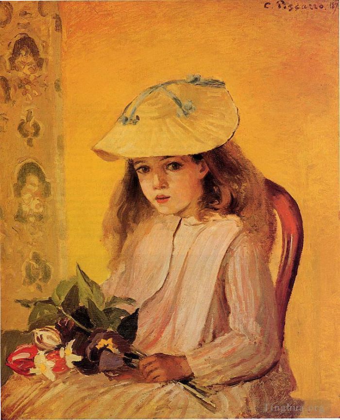 Camille Pissarro Ölgemälde - Porträt von Jeanne 1872