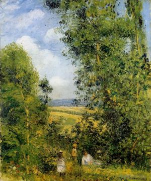 Camille Pissarro Werk - Rast im Wald Pontoise 1878