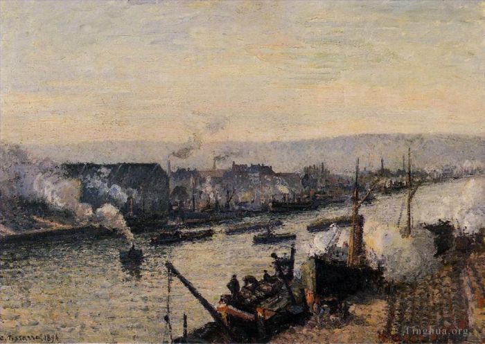 Camille Pissarro Ölgemälde - Saint Sever Port Rouen 1896
