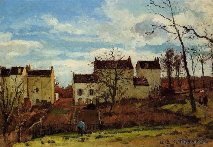 Camille Pissarro Ölgemälde - Frühling in Pontoise 1872