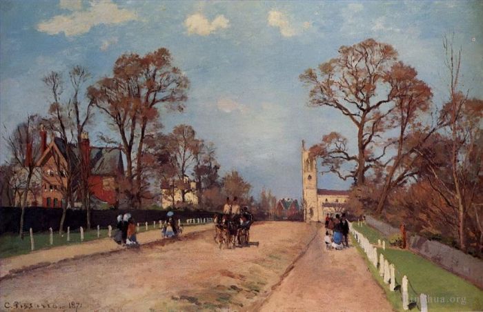 Camille Pissarro Ölgemälde - Die Avenue Sydenham 1871