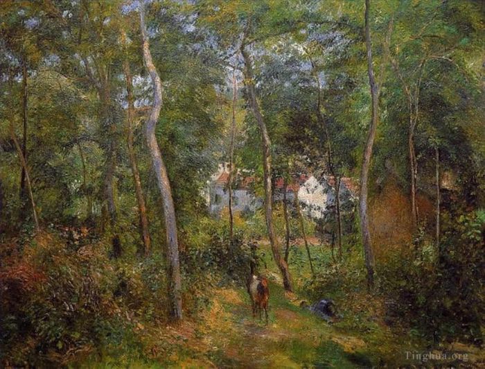 Camille Pissarro Ölgemälde - Die Hinterwälder der Hermitage Pontoise 1879
