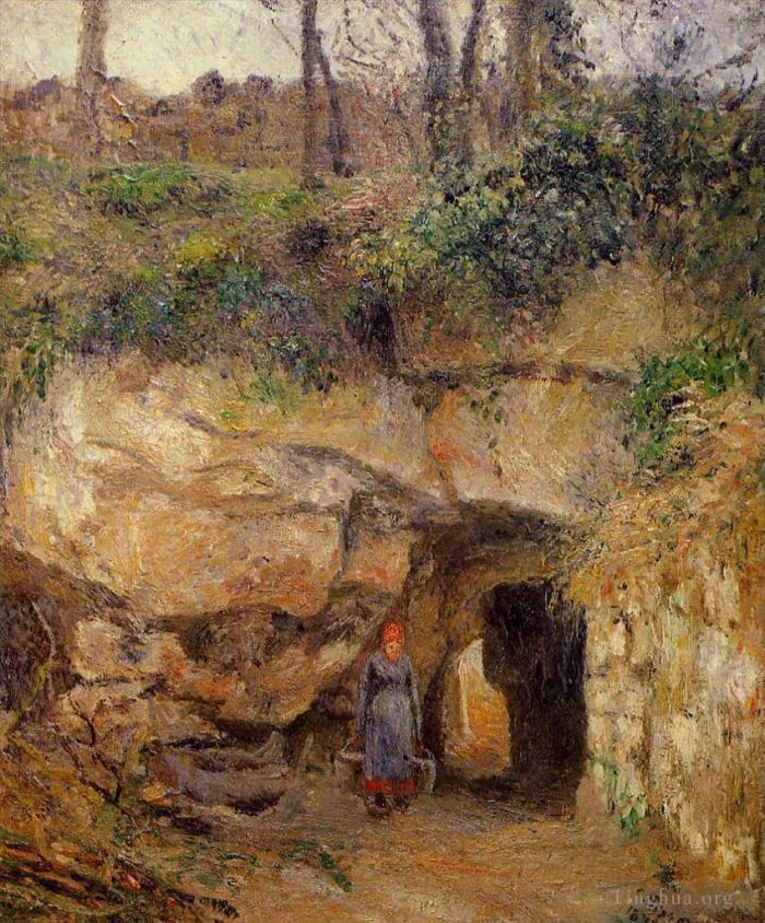 Camille Pissarro Ölgemälde - Der Träger in der Einsiedelei Pontoise 1878