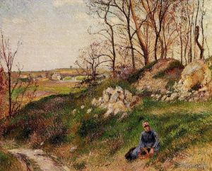 Camille Pissarro Werk - Die Chou-Steinbrüche Pontoise 1882