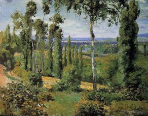 Camille Pissarro Werk - Die Landschaft in der Nähe von Conflans Saint Honorine 1874