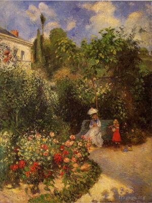Camille Pissarro Werk - Der Garten in Pontoise 1877