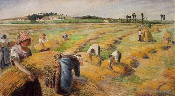 Camille Pissarro Ölgemälde - Die Ernte 1882