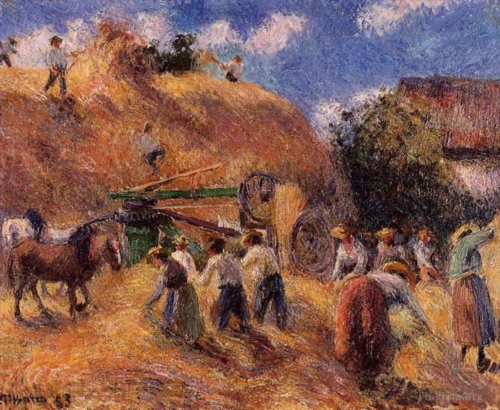 Camille Pissarro Ölgemälde - Die Ernte 1883