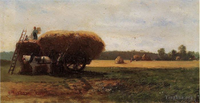 Camille Pissarro Ölgemälde - Die Ernte
