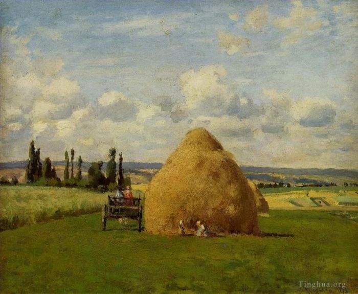 Camille Pissarro Ölgemälde - Der Heuhaufen Pontoise 1873