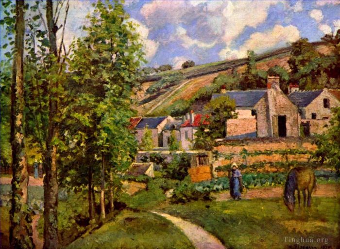 Camille Pissarro Ölgemälde - Die Einsiedelei in Pontoise 1874