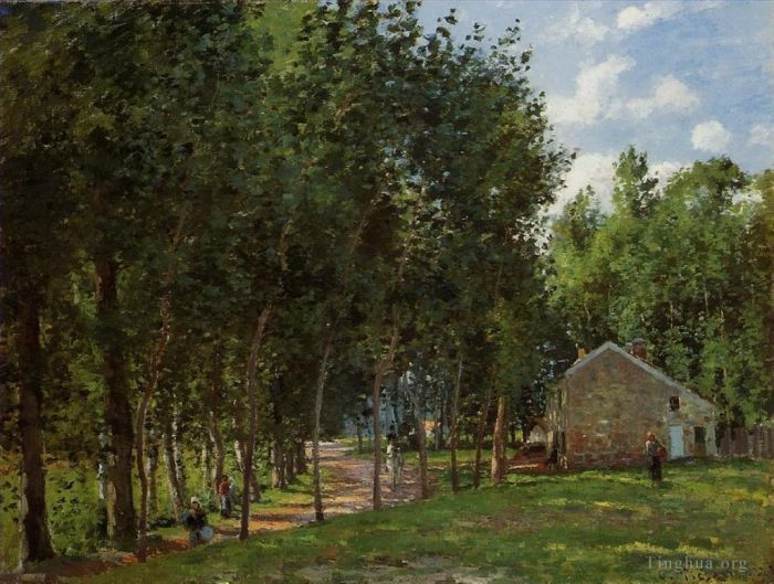 Camille Pissarro Ölgemälde - Das Haus im Wald 1872