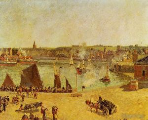 Camille Pissarro Werk - Der Innenhafen Dieppe 1902
