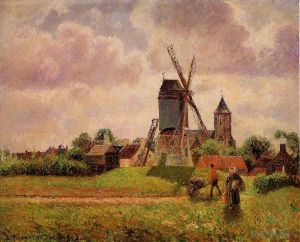 Camille Pissarro Werk - Die Knocke-Windmühle Belgien
