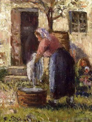Camille Pissarro Werk - Die Wäscherin