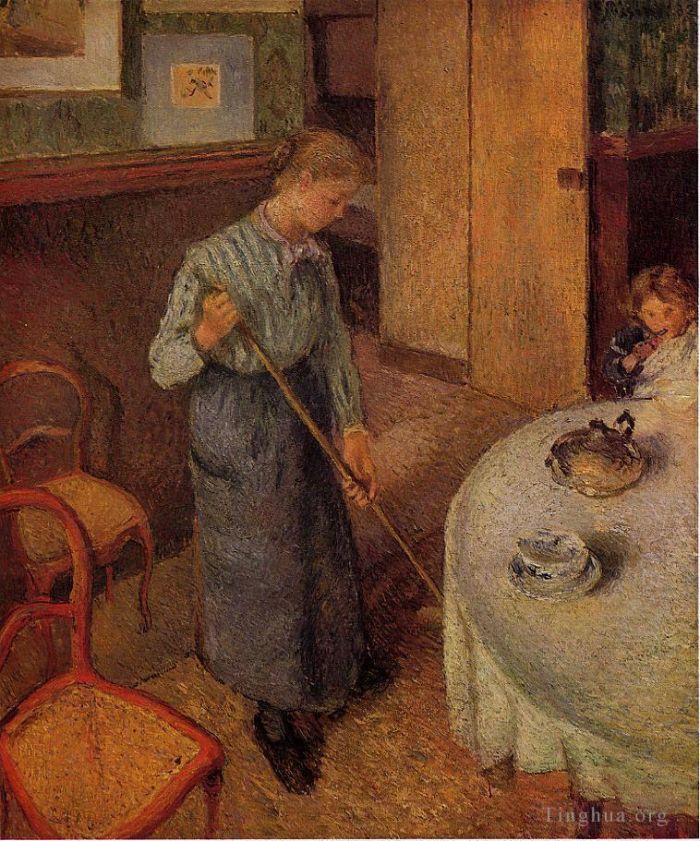 Camille Pissarro Ölgemälde - Das kleine Landmädchen 1882