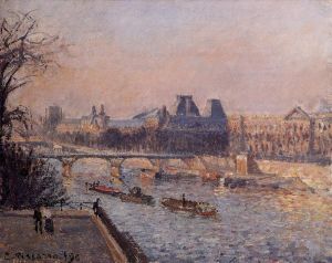Camille Pissarro Werk - Der Louvre-Nachmittag 1902