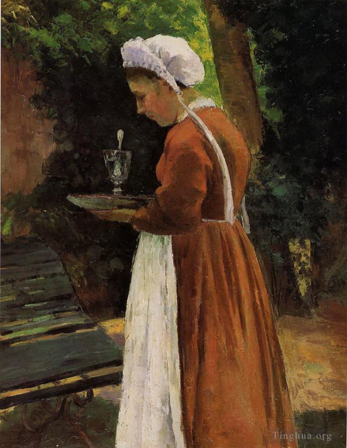 Camille Pissarro Ölgemälde - Die Magd 1867