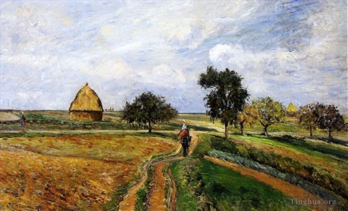 Camille Pissarro Ölgemälde - Die alte Ennery-Straße in Pontoise 1877