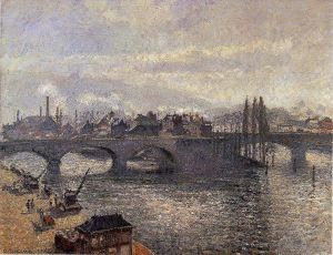 Camille Pissarro Werk - Der Pont Corneille Rouen Morgeneffekt 1896