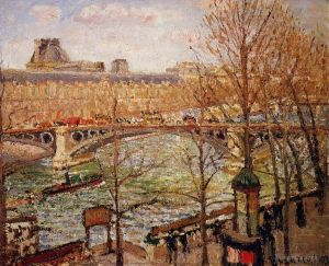Camille Pissarro Werk - Der Pont du Carrousel Nachmittag 1903