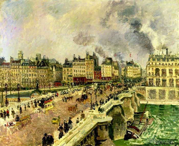 Camille Pissarro Ölgemälde - Der Pont-Neuf-Schiffbruch der Bonne Mere 1901