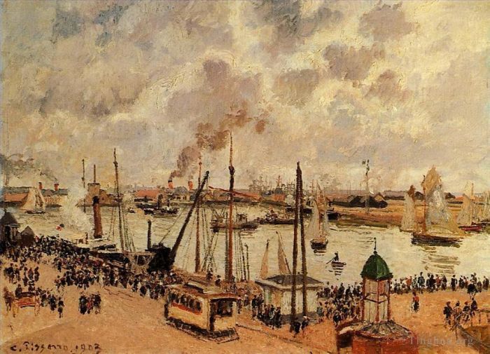 Camille Pissarro Ölgemälde - Der Hafen von Le Havre 1903