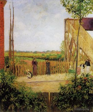 Camille Pissarro Werk - Die Eisenbahnbrücke im Bedford Park 1