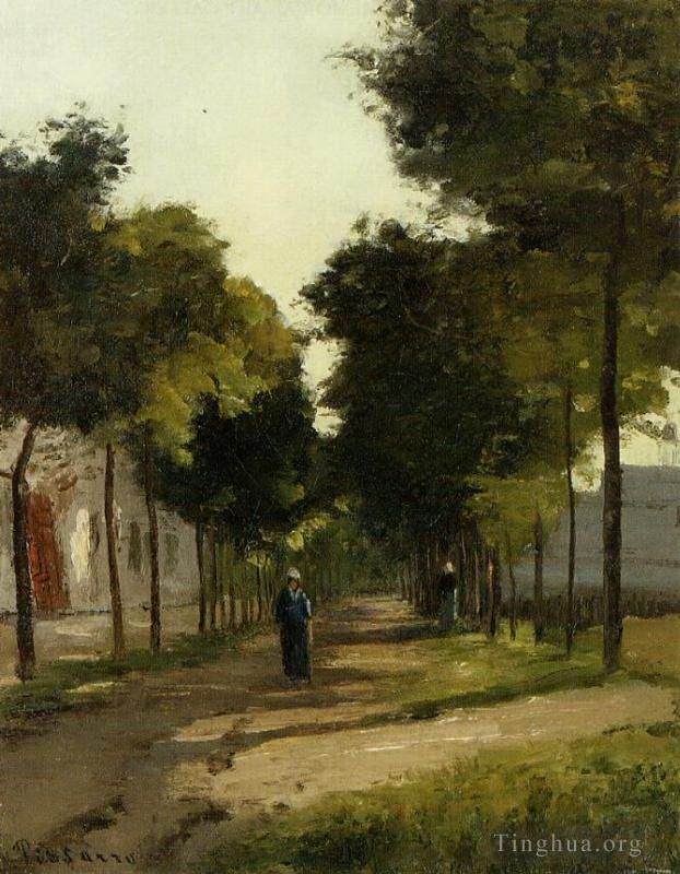 Camille Pissarro Ölgemälde - Die Straße 1