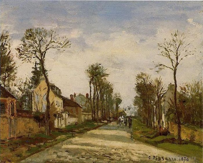 Camille Pissarro Ölgemälde - Der Weg nach Versailles in Louveciennes 1870