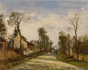 Camille Pissarro Werk - Der Weg nach Versailles in Louveciennes 1870