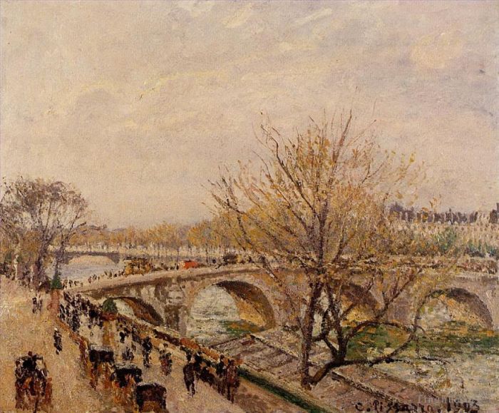 Camille Pissarro Ölgemälde - Die Wade am Pariser Pont Royal 1903