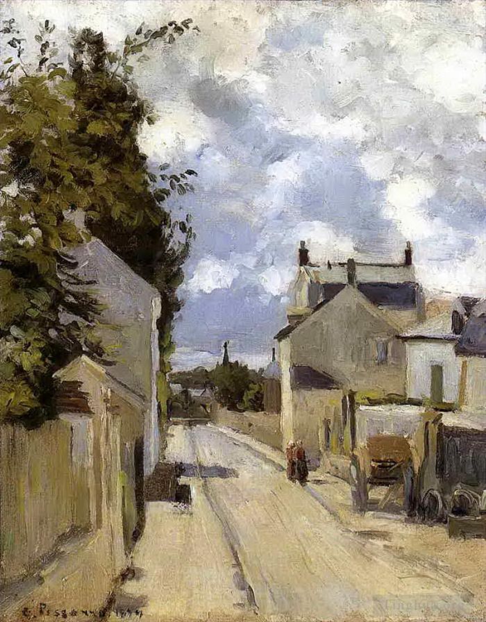 Camille Pissarro Ölgemälde - Die Straße der Einsiedelei Pontoise 1874