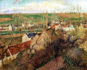 Camille Pissarro Werk - Ansicht von Osny bei Pontoise 1883