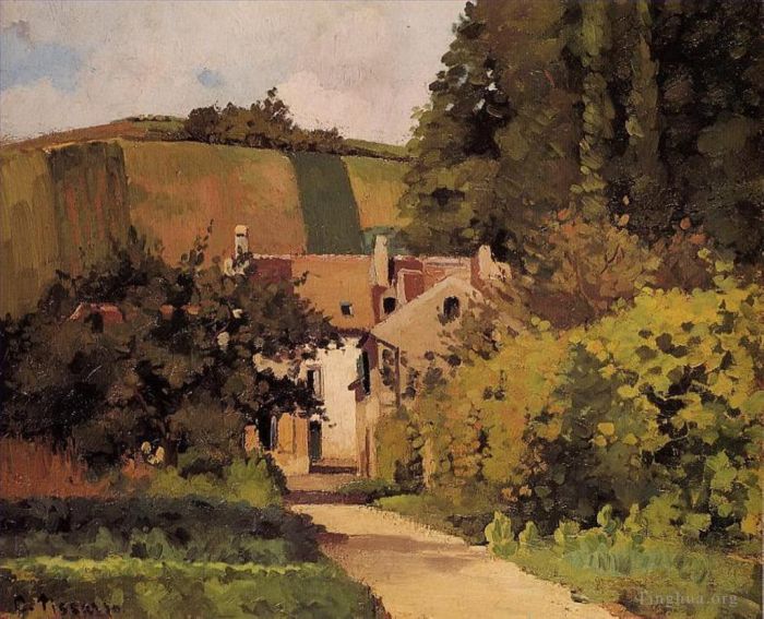 Camille Pissarro Ölgemälde - Dorfkirche