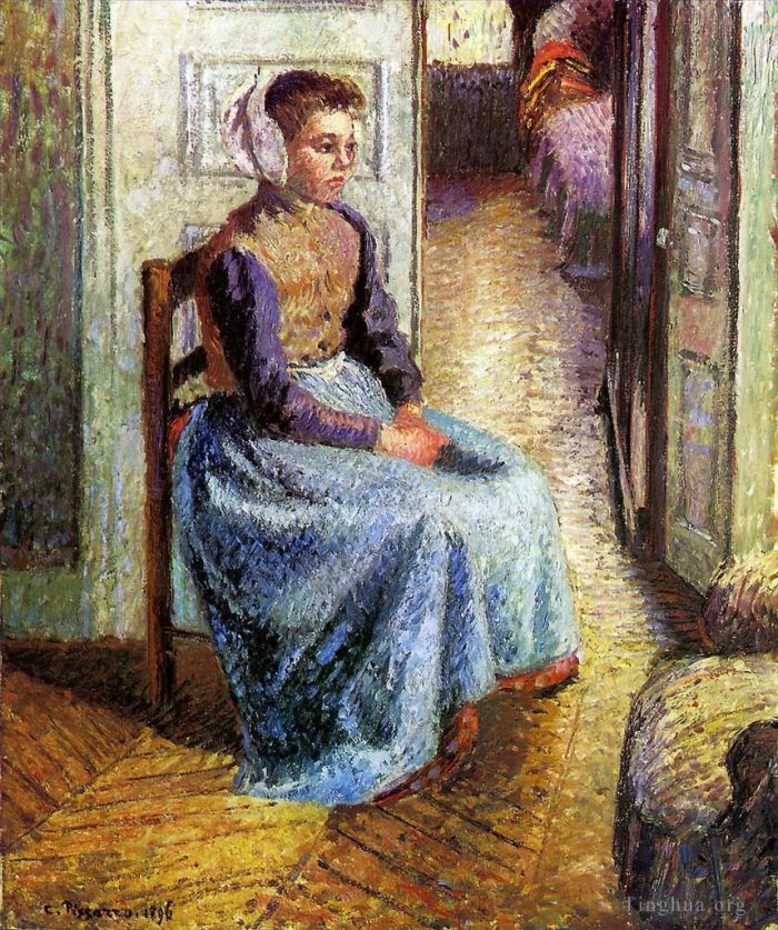 Camille Pissarro Ölgemälde - Junges flämisches Dienstmädchen