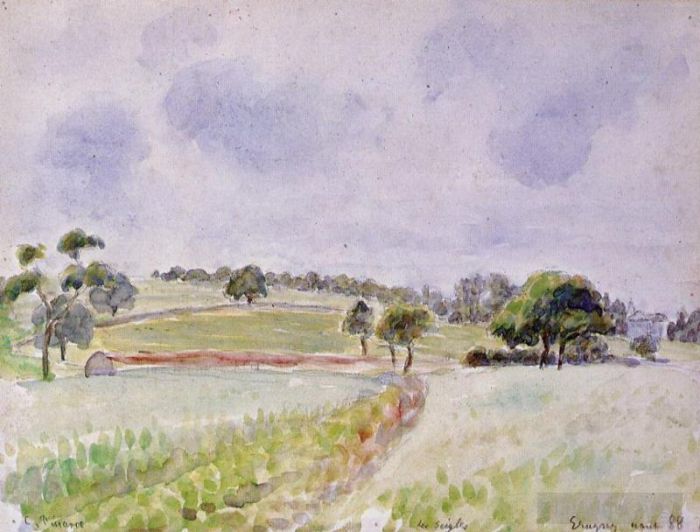 Camille Pissarro Andere Malerei - Roggenfeld 1888