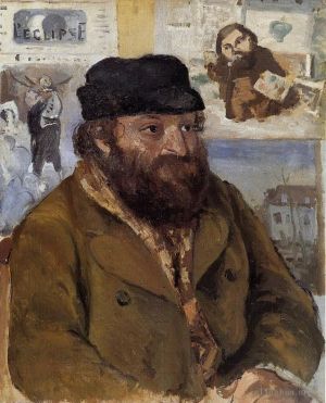 Camille Pissarro Werk - Porträt von Paul Cezanne 1874