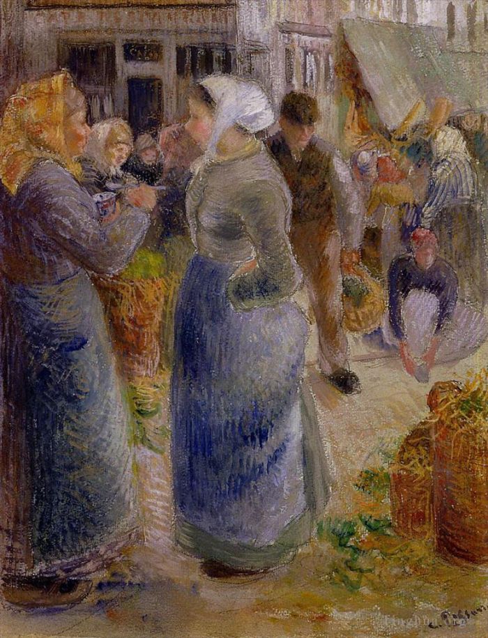 Camille Pissarro Andere Malerei - Der Markt