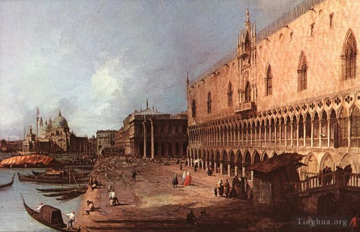 Canaletto Ölgemälde - Dogenpalast
