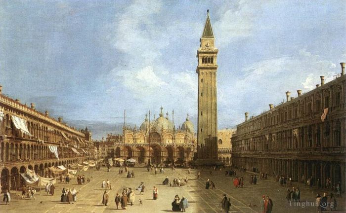 Canaletto Ölgemälde - Markusplatz 1730