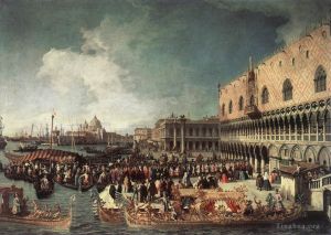 Canaletto Werk - Empfang des Botschafters im Dogenpalast