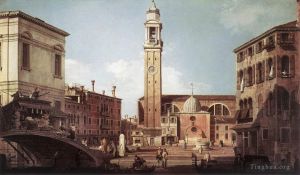 Canaletto Werk - Blick auf Campo Santi Apostoli