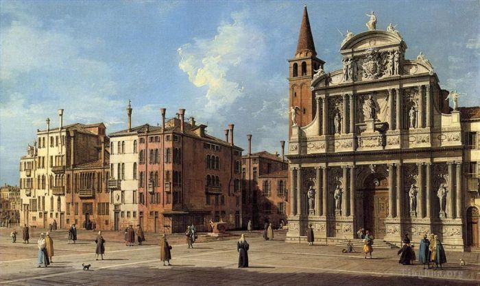 Canaletto Ölgemälde - Santa Maria Zobenigo