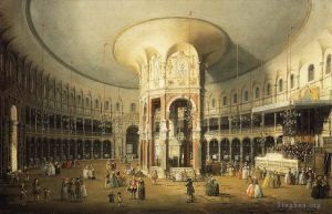 Canaletto Werk - Das Innere der Rotunde Ranelagh-Gärten