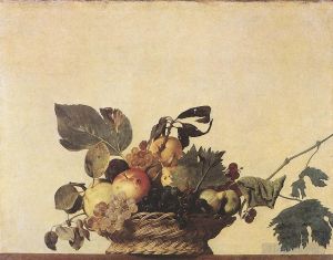 Caravaggio Werk - Obstkorb-Stillleben