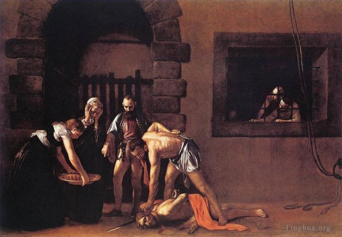 Caravaggio Ölgemälde - Enthauptung des Heiligen Johannes des Täufers