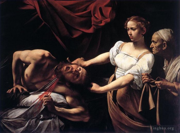 Caravaggio Ölgemälde - Judith enthauptet Holofernes