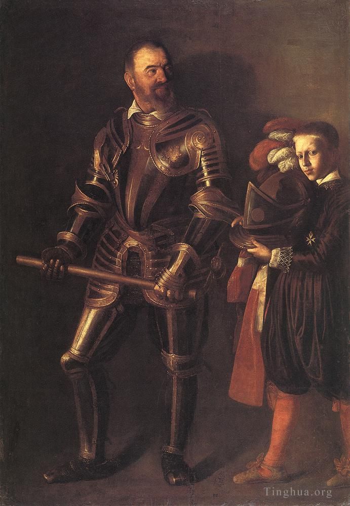 Caravaggio Ölgemälde - Porträt von Alof de Wignacourt1