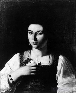 Caravaggio Werk - Porträt einer Kurtisane